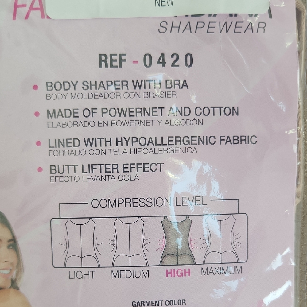 Fajas Salome Beige Shapewear Size Medium - Picture 3 of 5